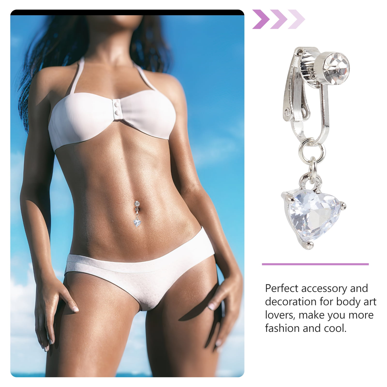 Clear Spring Flower Belly Button Ring - Rebel Bod
